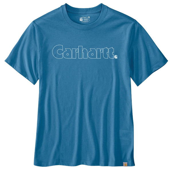 Carhartt 107046 Men's Relaxed Fit LW SS Logo Graphic T-Shirt
