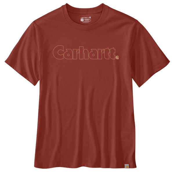 Carhartt 107046 Men's Relaxed Fit LW SS Logo Graphic T-Shirt