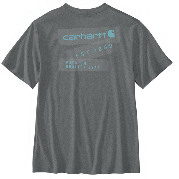 Carhartt 107047 Men's Relaxed Fit LW SS Tape Graphic T-Shirt