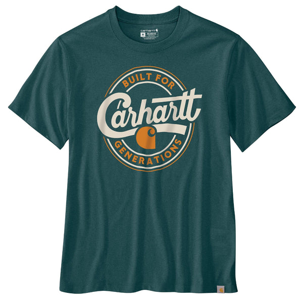 Carhartt 107049 Men's Relaxed Fit LW SS Script Graphic T-Shirt