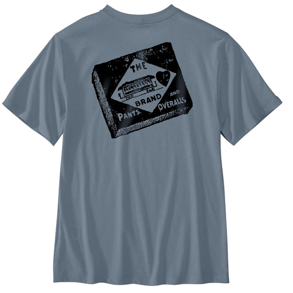 Carhartt 107052 Men's Relaxed Fit LW Pocket SS Streetcar Graphic T-Shirt