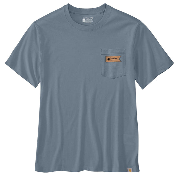 Carhartt 107063 Men's Relaxed Fit LW SS Pocket Script Graphic T-Shirt