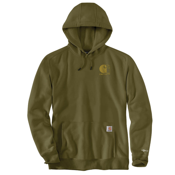 Carhartt 107064-SNSL Men's Force Relaxed Fit Lightweight Logo Graphic Sweatshirt Seasonal Colors