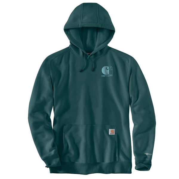 Carhartt 107064-SNSL Men's Force Relaxed Fit Lightweight Logo Graphic Sweatshirt Seasonal Colors