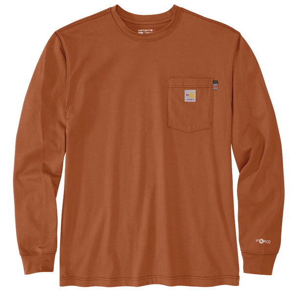 Carhartt 107074 Men's FR Force Loose Fit LW LS Longhorn Graphic T-Shirt
