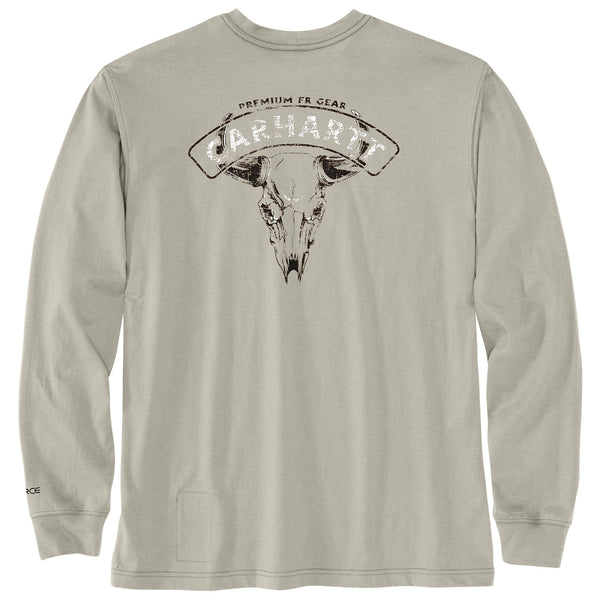 Carhartt 107074 Men's FR Force Loose Fit LW LS Longhorn Graphic T-Shirt