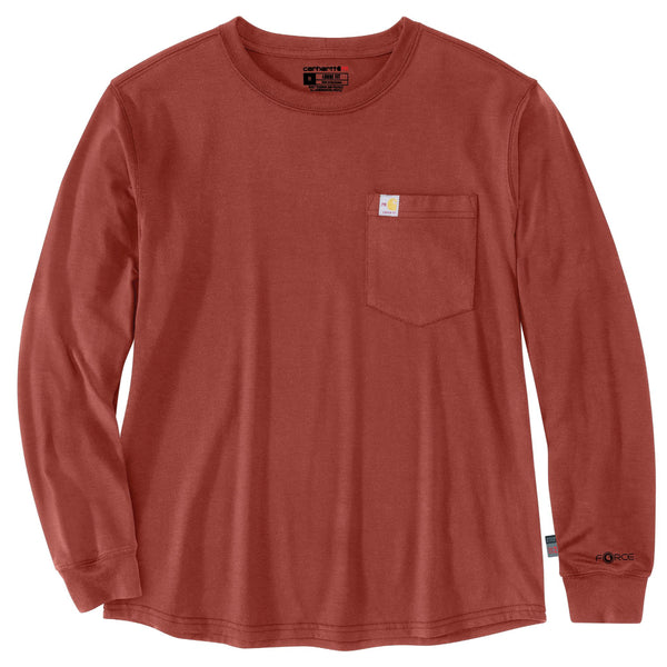 Carhartt 107077 Men's FR TENCEL Fiber Series Loose Fit LS Pocket T-Shirt