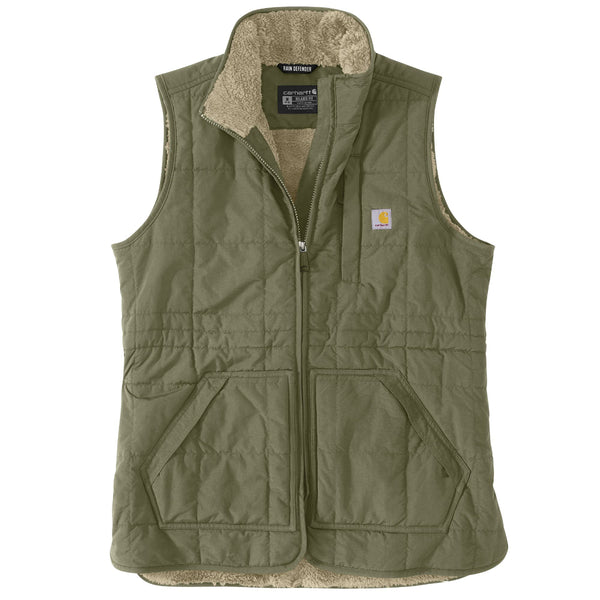 Carhartt 107100 Women's Rain Defender Relaxed Fit LW Insulated Mock-Neck Vest