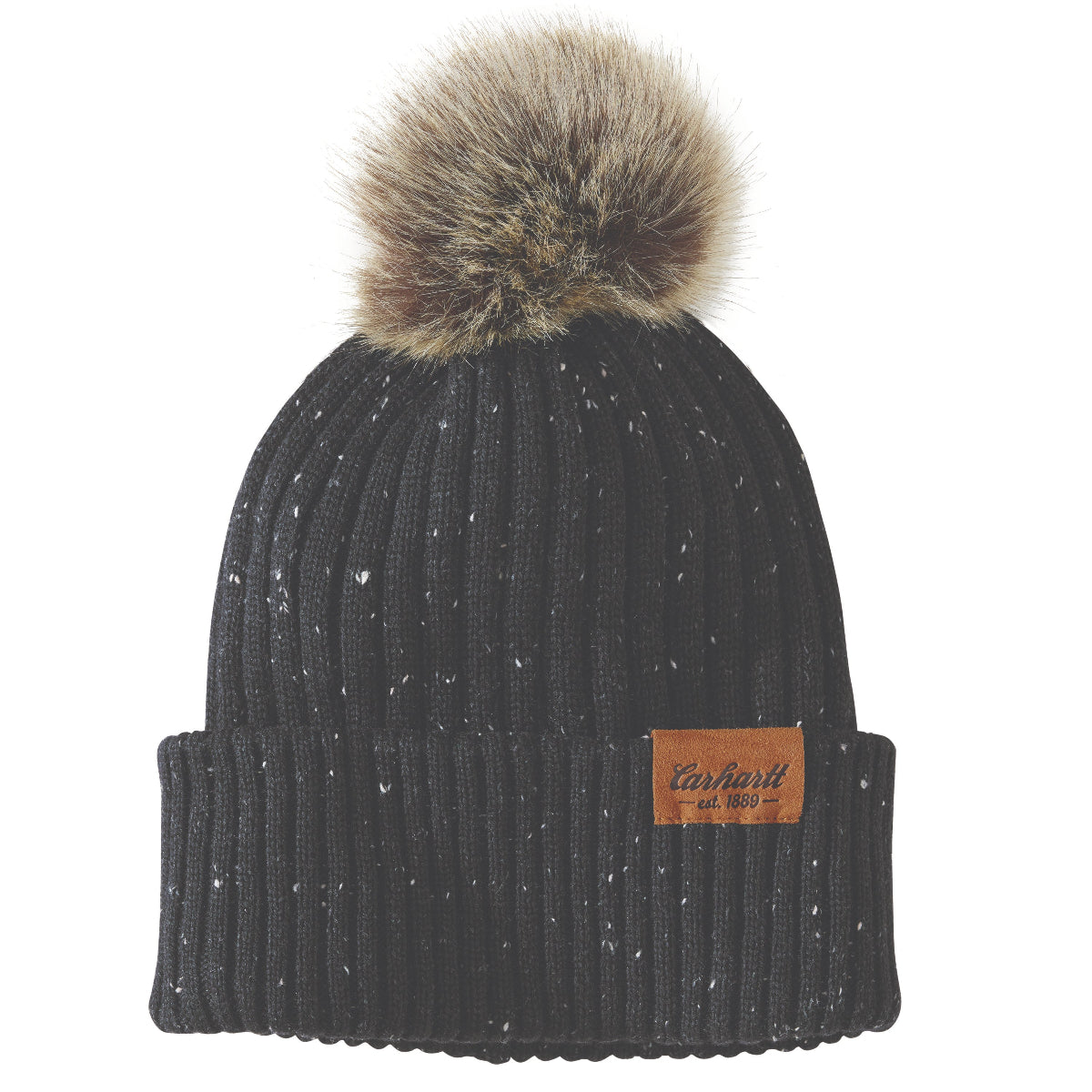 Carhartt Real Fox Fur Puff Beanie (Beige) Carhartt Women main image 3