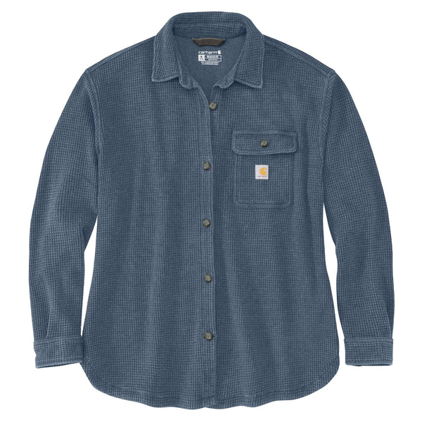 Carhartt 107134 Women's Oversized-Fit Heavyweight Waffle Knit Shirt