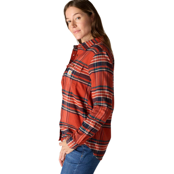 Carhartt 107135 Women's TENCEL Fiber Series Relaxed Fit Plaid Shirt