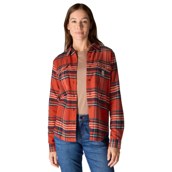 Carhartt 107135 Women's TENCEL Fiber Series Relaxed Fit Plaid Shirt