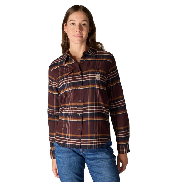 Carhartt 107135 Women's TENCEL Fiber Series Relaxed Fit Plaid Shirt