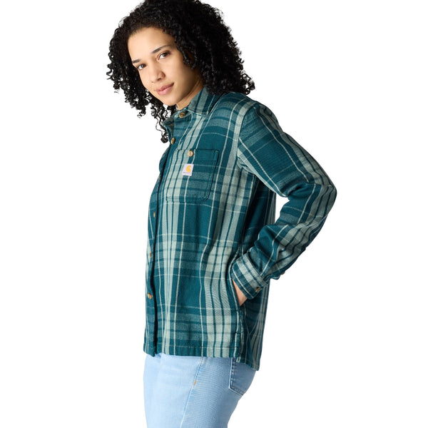 Carhartt 107136 Women's TENCEL Fiber Series Loose Fit Twill Plaid Shirt