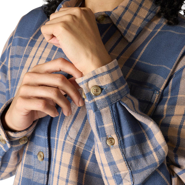 Carhartt 107136 Women's TENCEL Fiber Series Loose Fit Twill Plaid Shirt