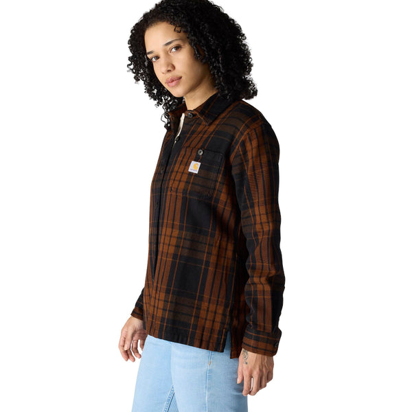 Carhartt 107136 Women's TENCEL Fiber Series Loose Fit Twill Plaid Shirt