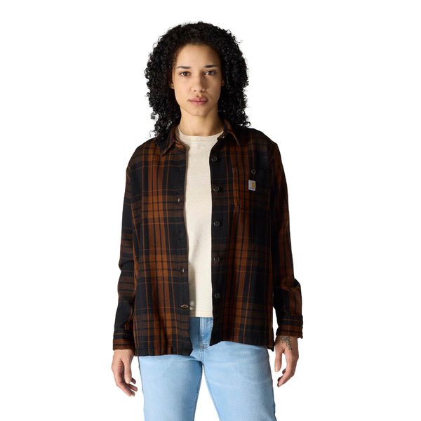 Carhartt 107136 Women's TENCEL Fiber Series Loose Fit Twill Plaid Shirt