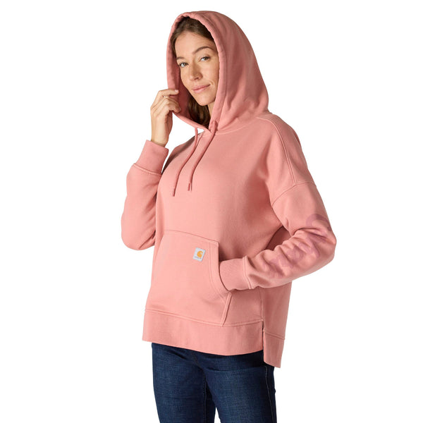 Carhartt 107146 Women's Oversized-Fit Midweight Hooded Heart Graphic Sweatshirt