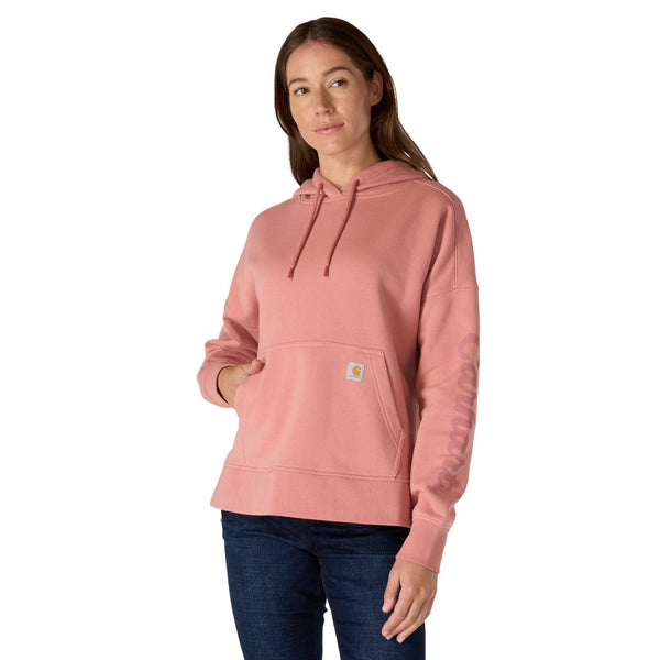 Carhartt 107146 Women's Oversized-Fit Midweight Hooded Heart Graphic Sweatshirt
