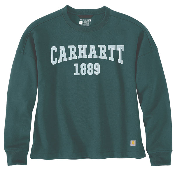 Carhartt 107160 Women's Loose Fit Midweight Carhartt Graphic Sweatshirt