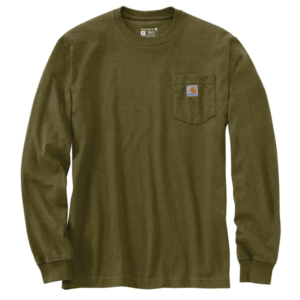 Carhartt 107176 Men's Loose Fit HW LS Pocket Outdoor Graphic T-Shirt