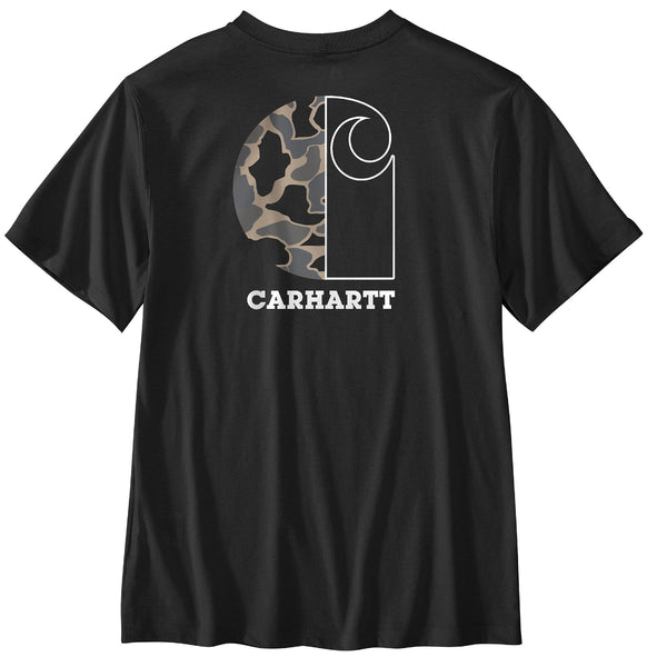 Carhartt 107183 Men's Relaxed Fit LW SS Pocket Camo Graphic T-Shirt