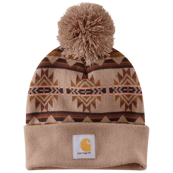 Carhartt 107184 Bethany Yellowtail Pom Cuffed Beanie
