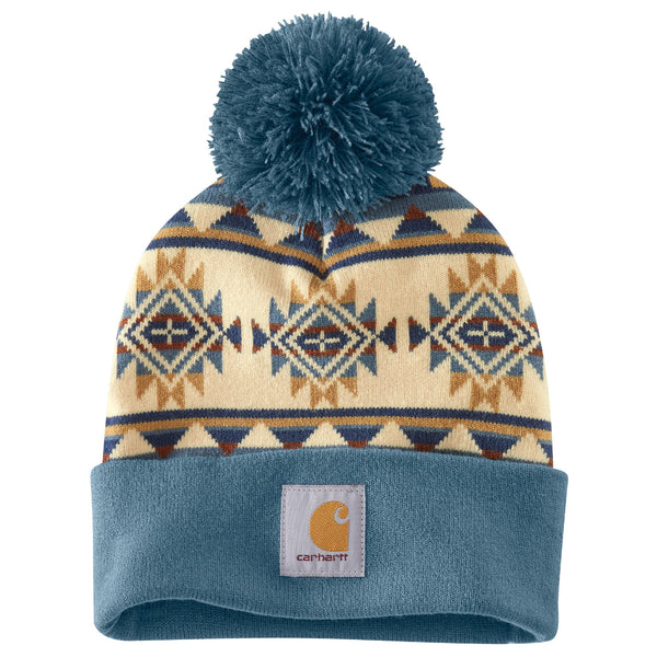 Carhartt 107184 Bethany Yellowtail Pom Cuffed Beanie