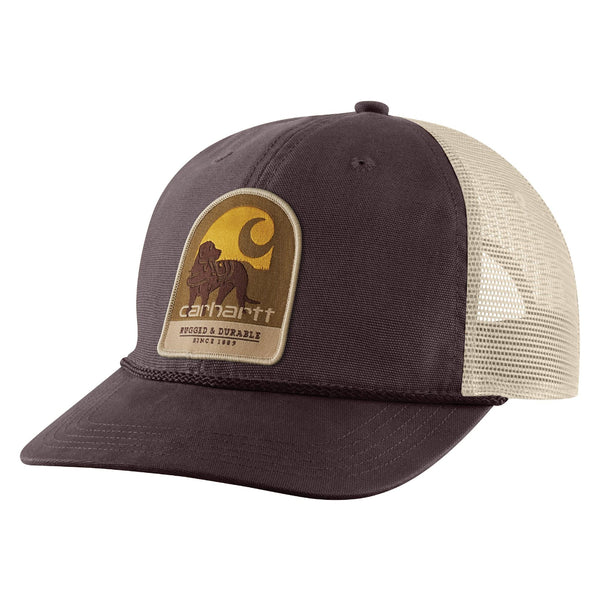 Carhartt 107204 Canvas Mesh-Back Dog Patch Cap