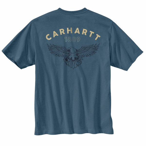 Carhartt 107211 Men's Relaxed Fit Lightweight SS Eagle Graphic T-Shirt