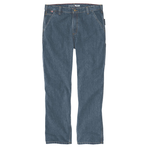 Carhartt 107229 Men's FR Loose Straight Denim Dungaree