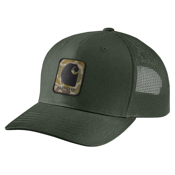 Carhartt 107271 Rugged Flex Twill Mesh-Back Camo Patch Cap