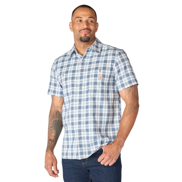 Carhartt 107272 Men's Bozeman Relaxed SS Plaid Shirt