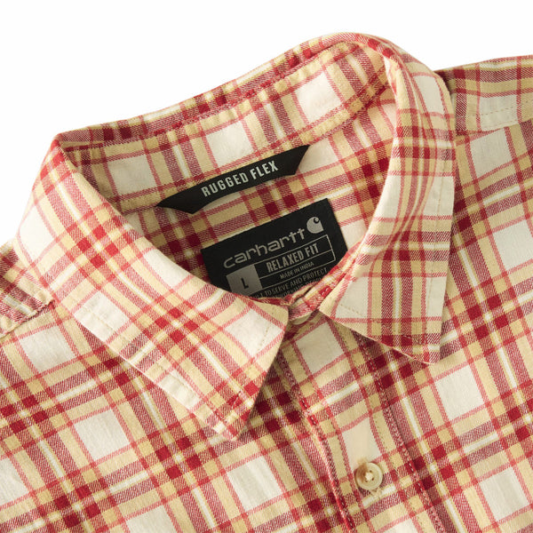 Carhartt 107272 Men's Bozeman Relaxed SS Plaid Shirt