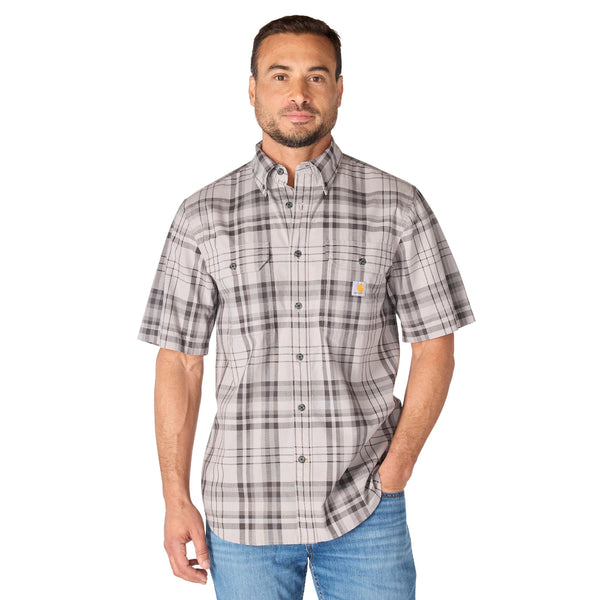 Carhartt 107273 Men's Fort Loose SS Plaid Shirt