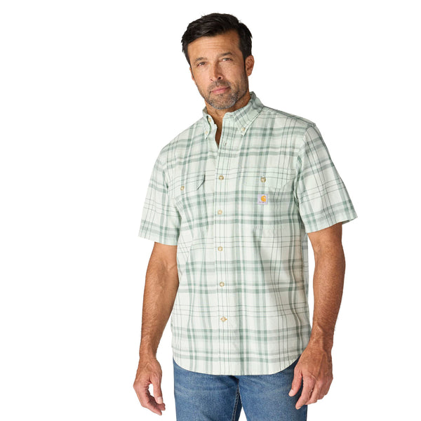 Carhartt 107273 Men's Fort Loose SS Plaid Shirt
