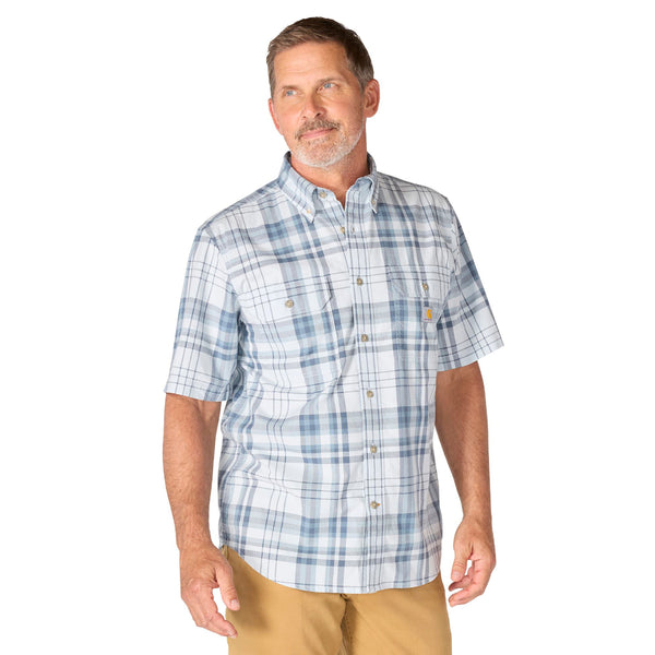 Carhartt 107273 Men's Fort Loose SS Plaid Shirt