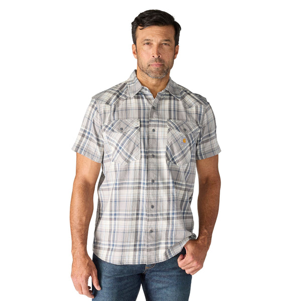 Carhartt 107284 Men's Montana Bozeman Relaxed SS Plaid Shirt