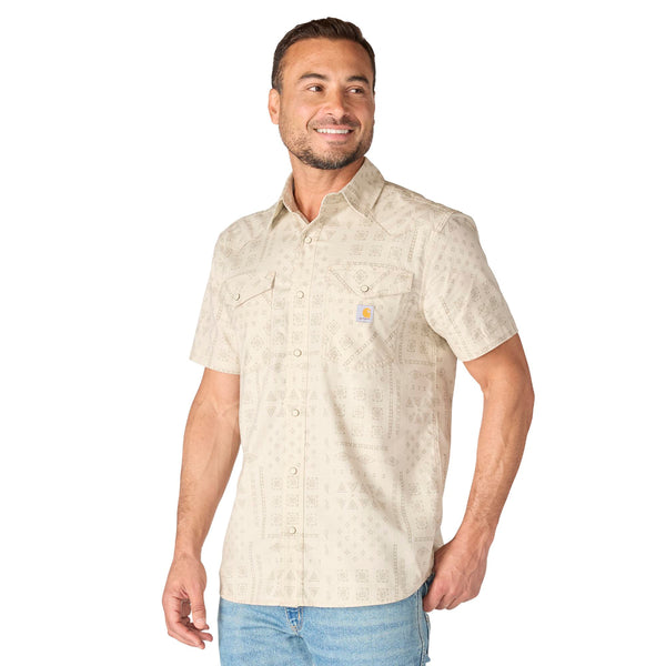 Carhartt 107284 Men's Montana Bozeman Relaxed SS Plaid Shirt