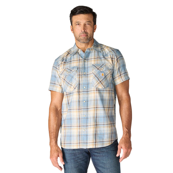 Carhartt 107284 Men's Montana Bozeman Relaxed SS Plaid Shirt