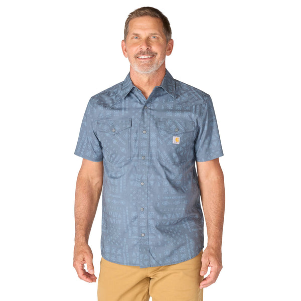 Carhartt 107284 Men's Montana Bozeman Relaxed SS Plaid Shirt