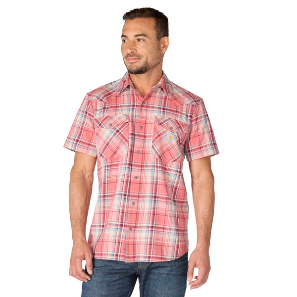 Carhartt 107284 Men's Montana Bozeman Relaxed SS Plaid Shirt
