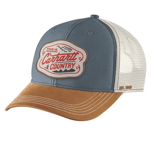 Carhartt 107337 Canvas Mesh-Back Country Graphic Cap