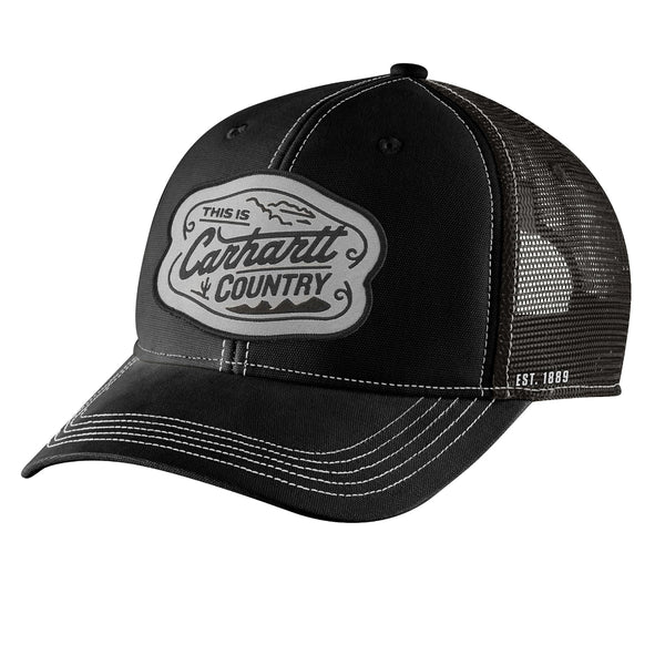 Carhartt 107337 Canvas Mesh-Back Country Graphic Cap
