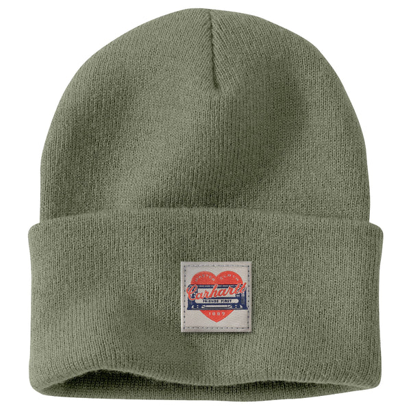 Carhartt 107409 Knit Heart Patch Beanie