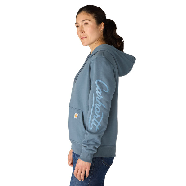 Carhartt 107414 Women's Sawyer Script Logo Sweatshirt