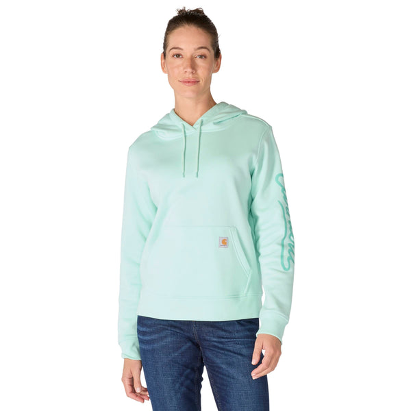 Carhartt 107414 Women's Sawyer Script Logo Sweatshirt
