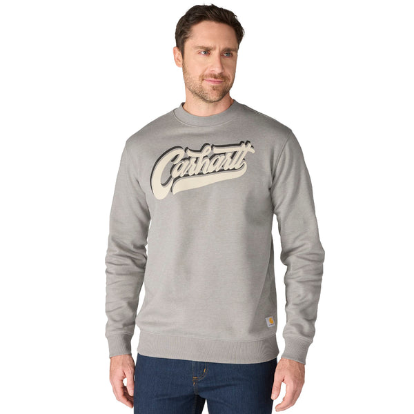 Carhartt 107462 Men's Sawyer Script Crewneck Sweatshirt
