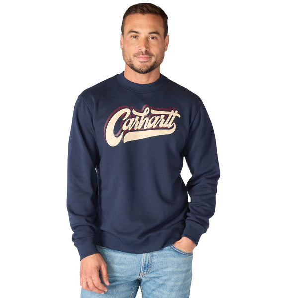 Carhartt 107462 Men's Sawyer Script Crewneck Sweatshirt