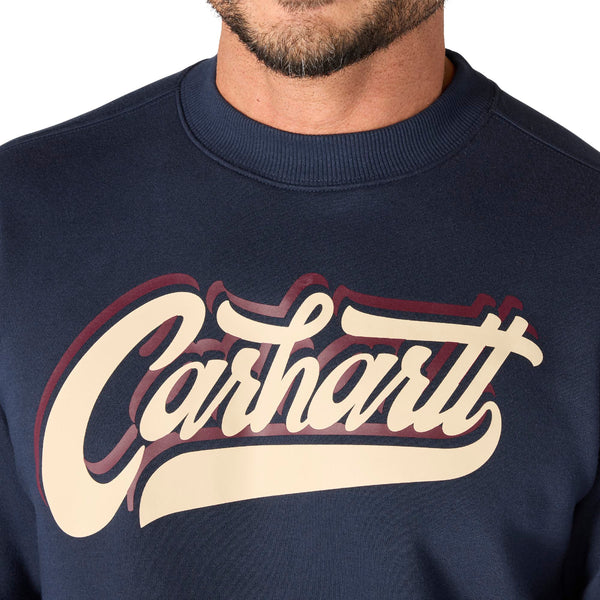 Carhartt 107462 Men's Sawyer Script Crewneck Sweatshirt